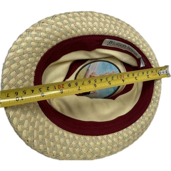 Goorin Bros Straw Fedora Hat Men’s M - Picture 8 of 8